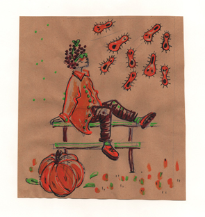 Halloween mit Kürbis